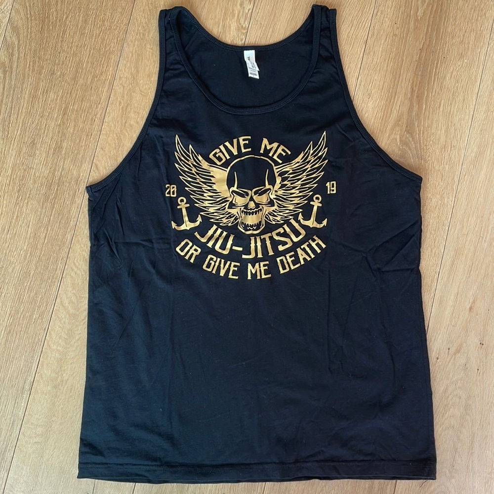 🦄 Brazilian jiu-jitsu black tank top - “Give me jiu-jitsu or give me death”